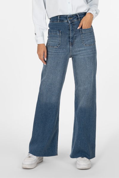 شلوار جین فلکس لوپ کمر ساده